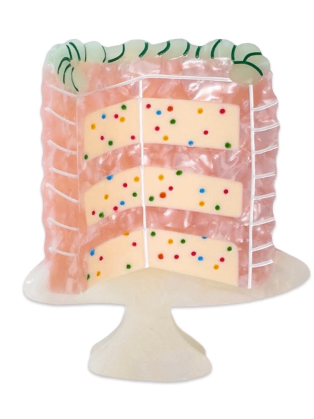 Jenny Lemons x Magnolia Bakery Confetti Cake Hair Claw Clip NWT
